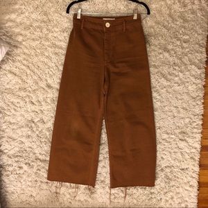 Zara wide leg cropped pants